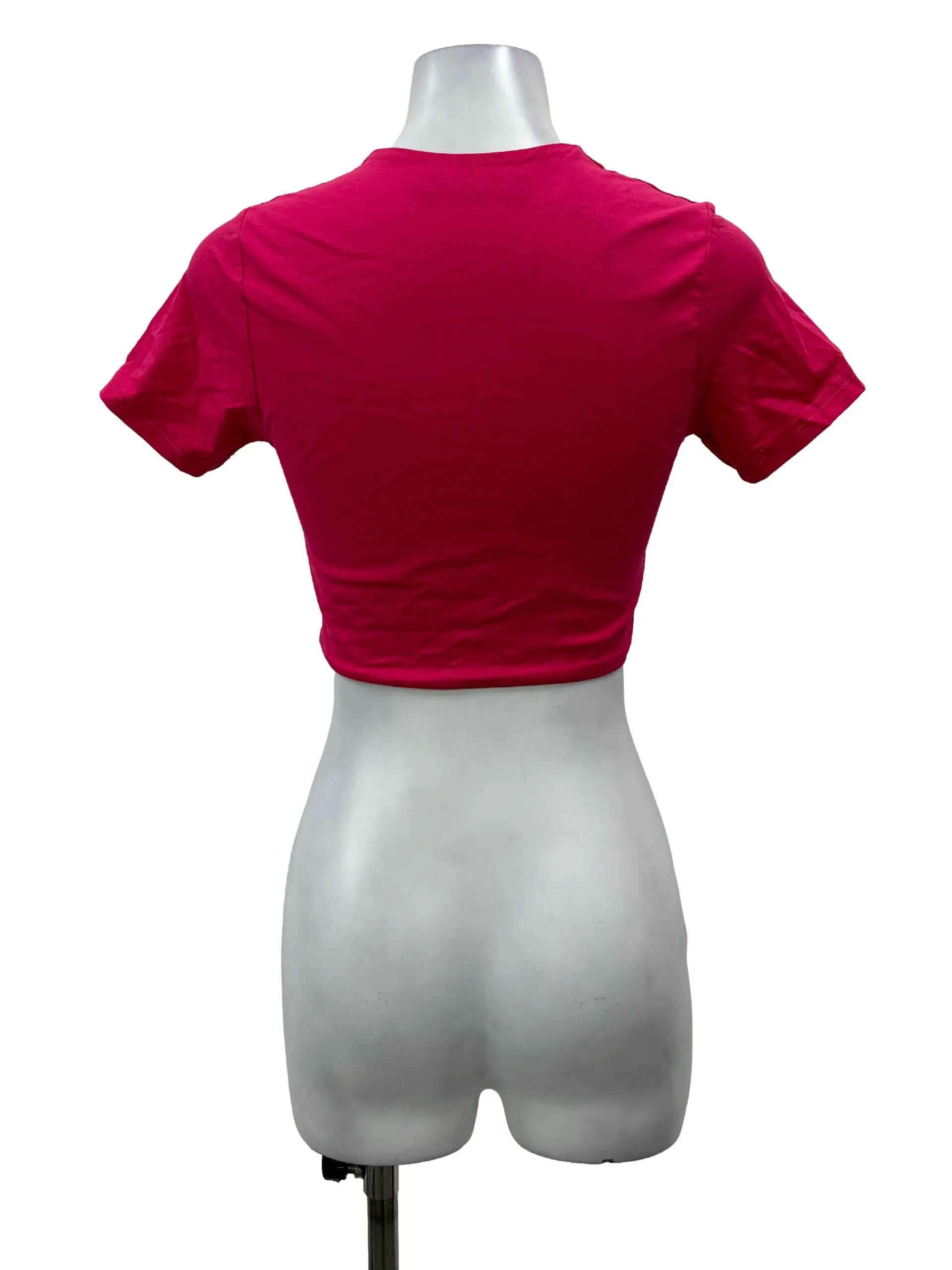 Hot Pink Scoop Neck Top
