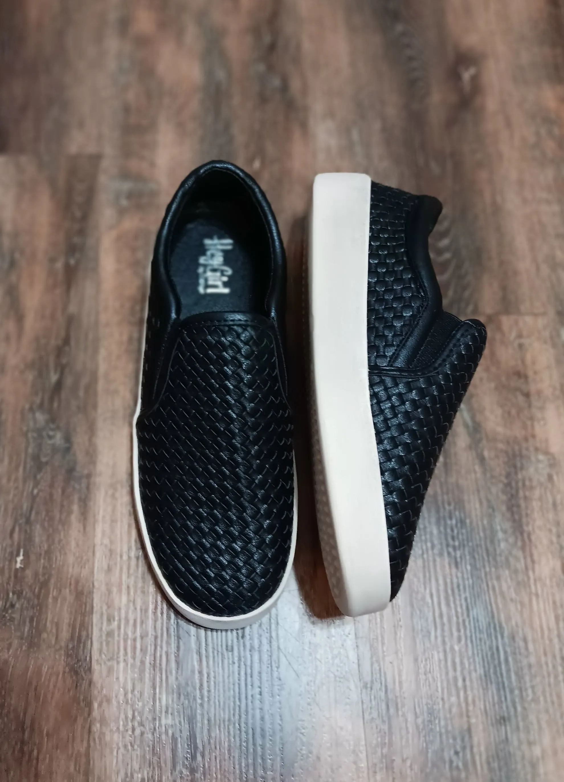 I'm Weaving Black Loafers
