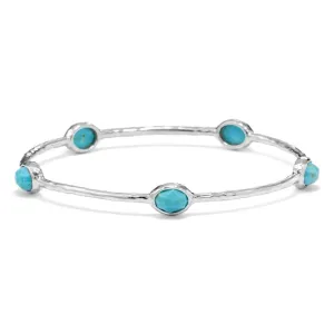 Ippolita Sterling Rock Candy 5 Turquoise Bangle