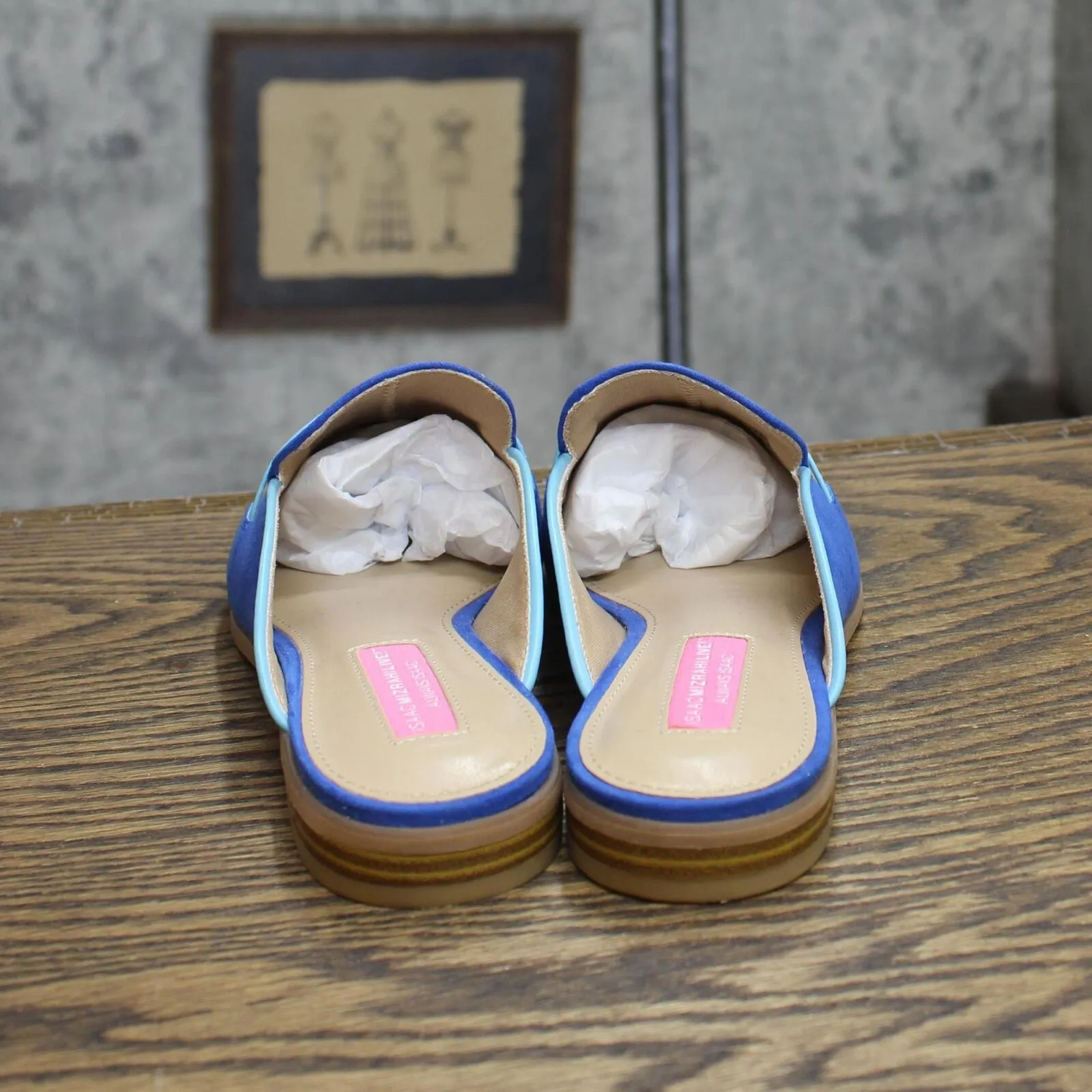 Isaac Mizrahi Live! Womens Always Issac Slip On Flats 1674024e80ad22 Blue 6.5M