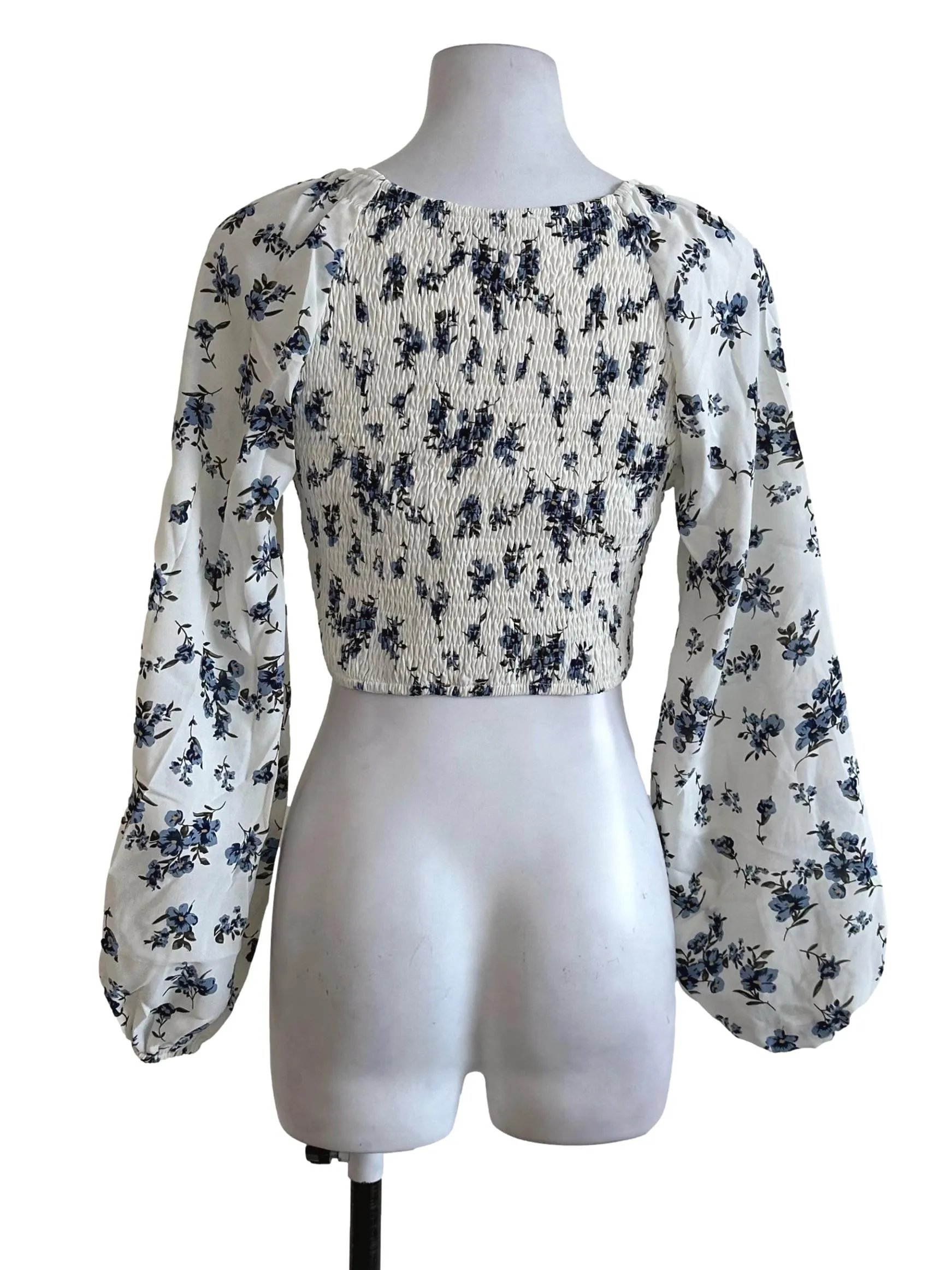 Ivory White Floral Top