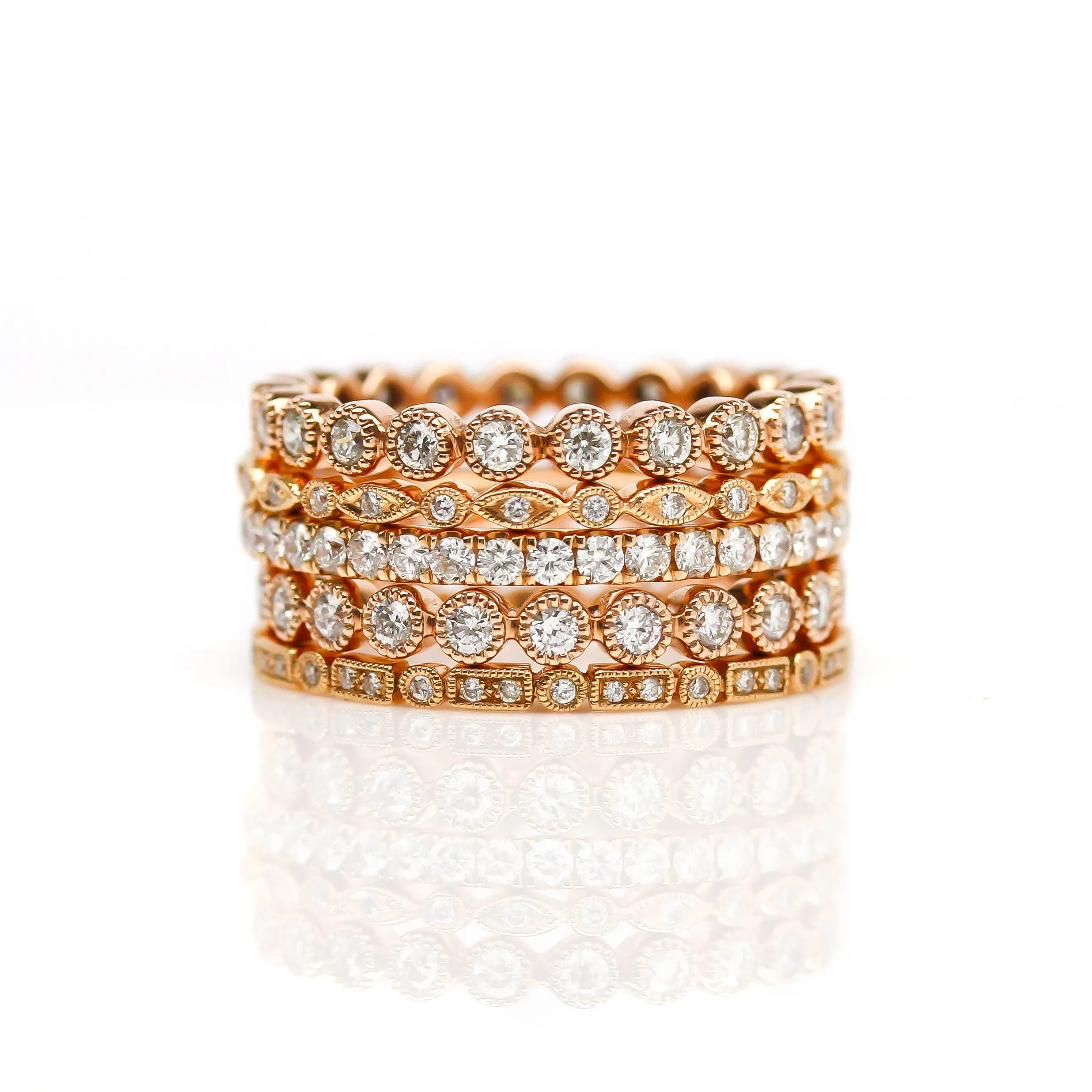 'Ivy St.' Ring Stack