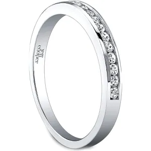 Jeff Cooper Channel Set Round Diamond Wedding Band