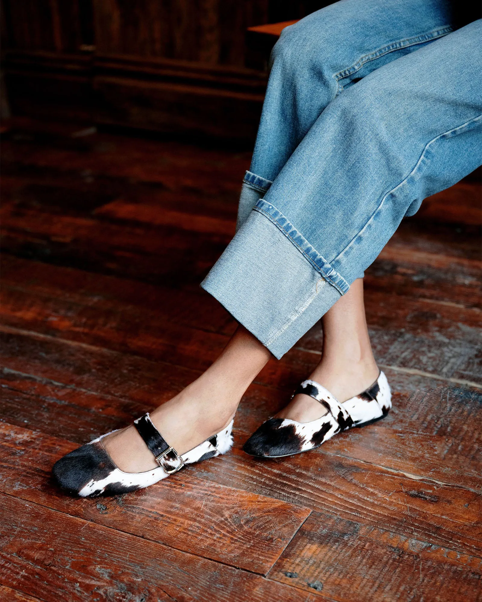 JENNI BROWN COW PRINT