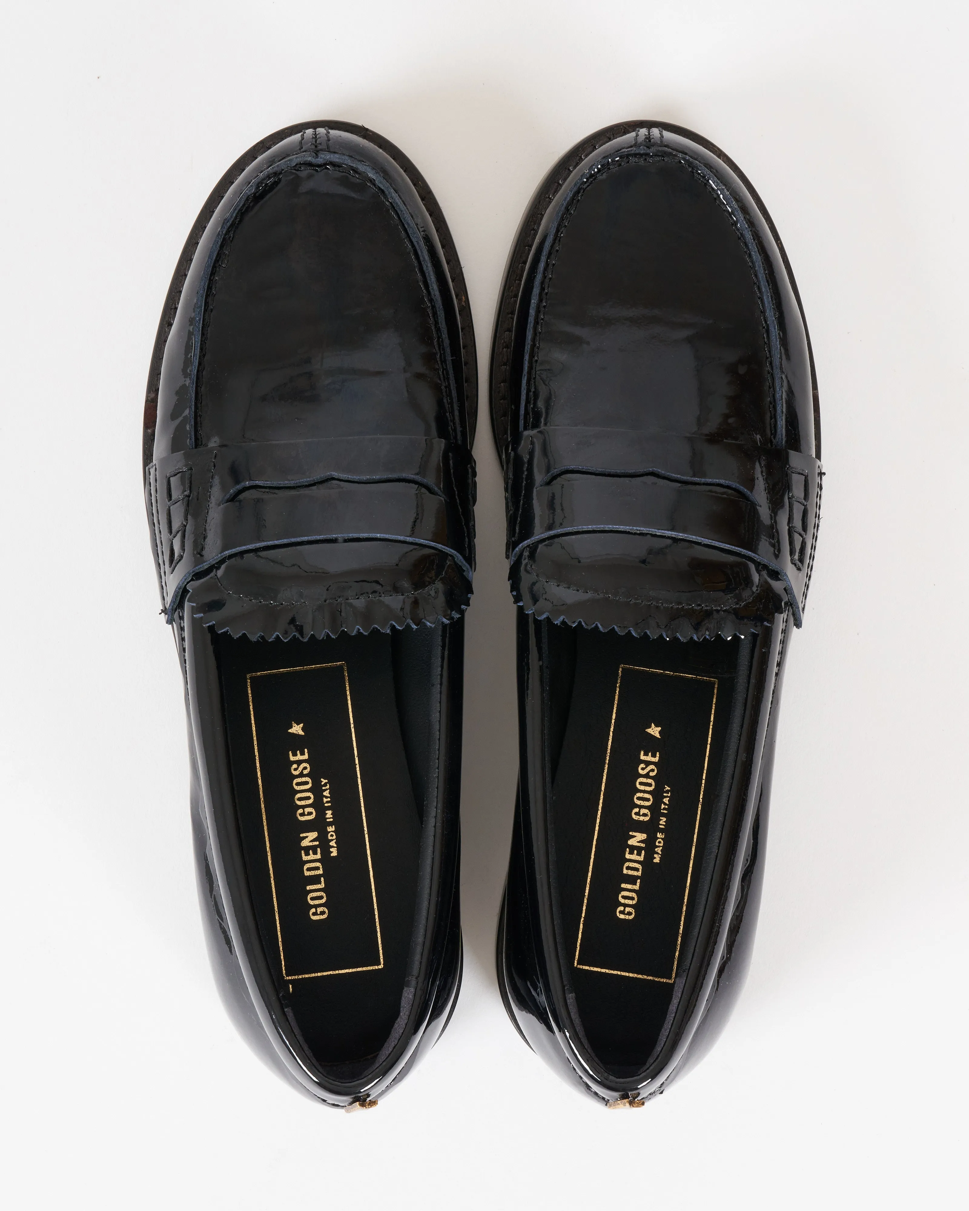 jerry mocassino patent upper - black