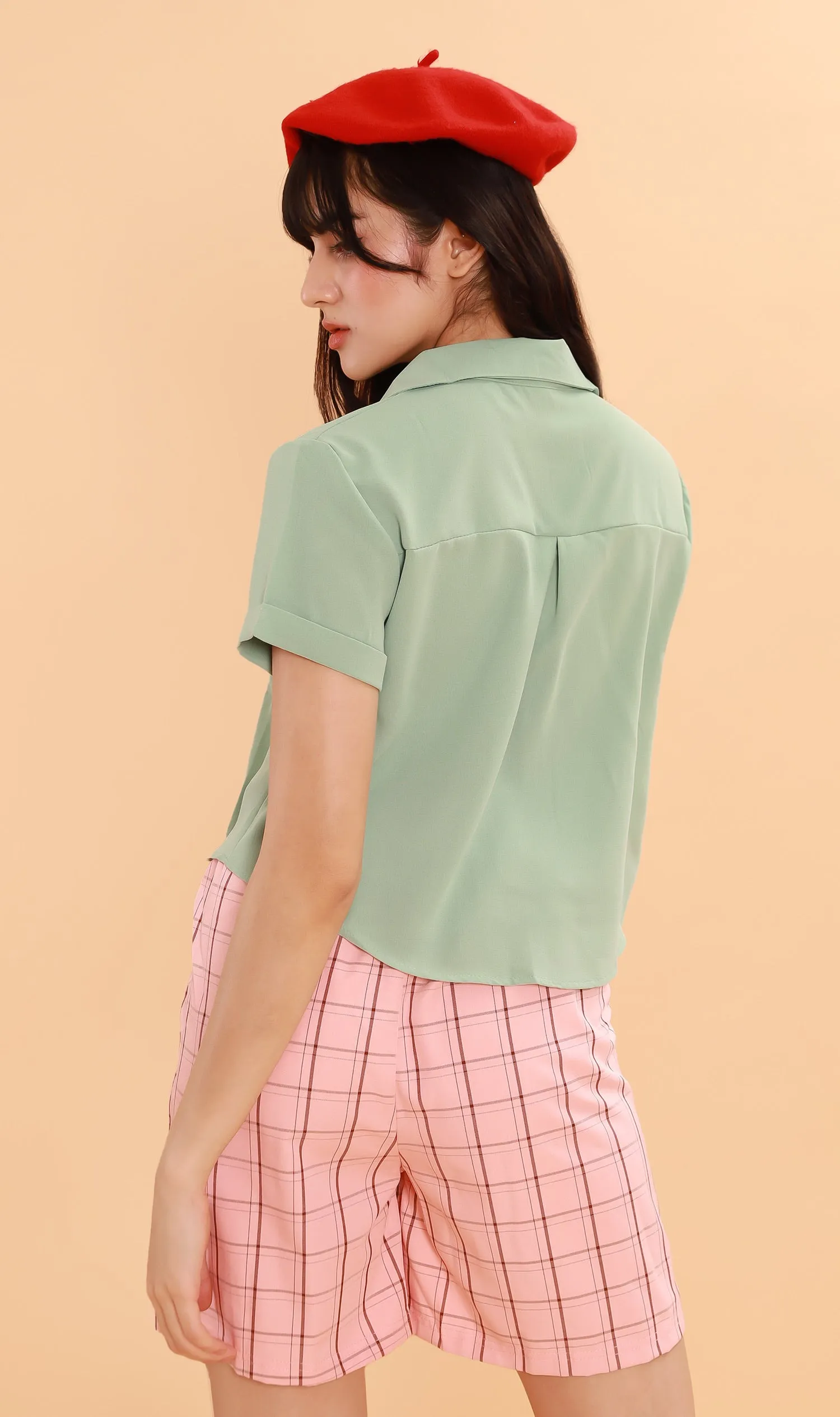 JESSI Button Down Shirt (Mint)