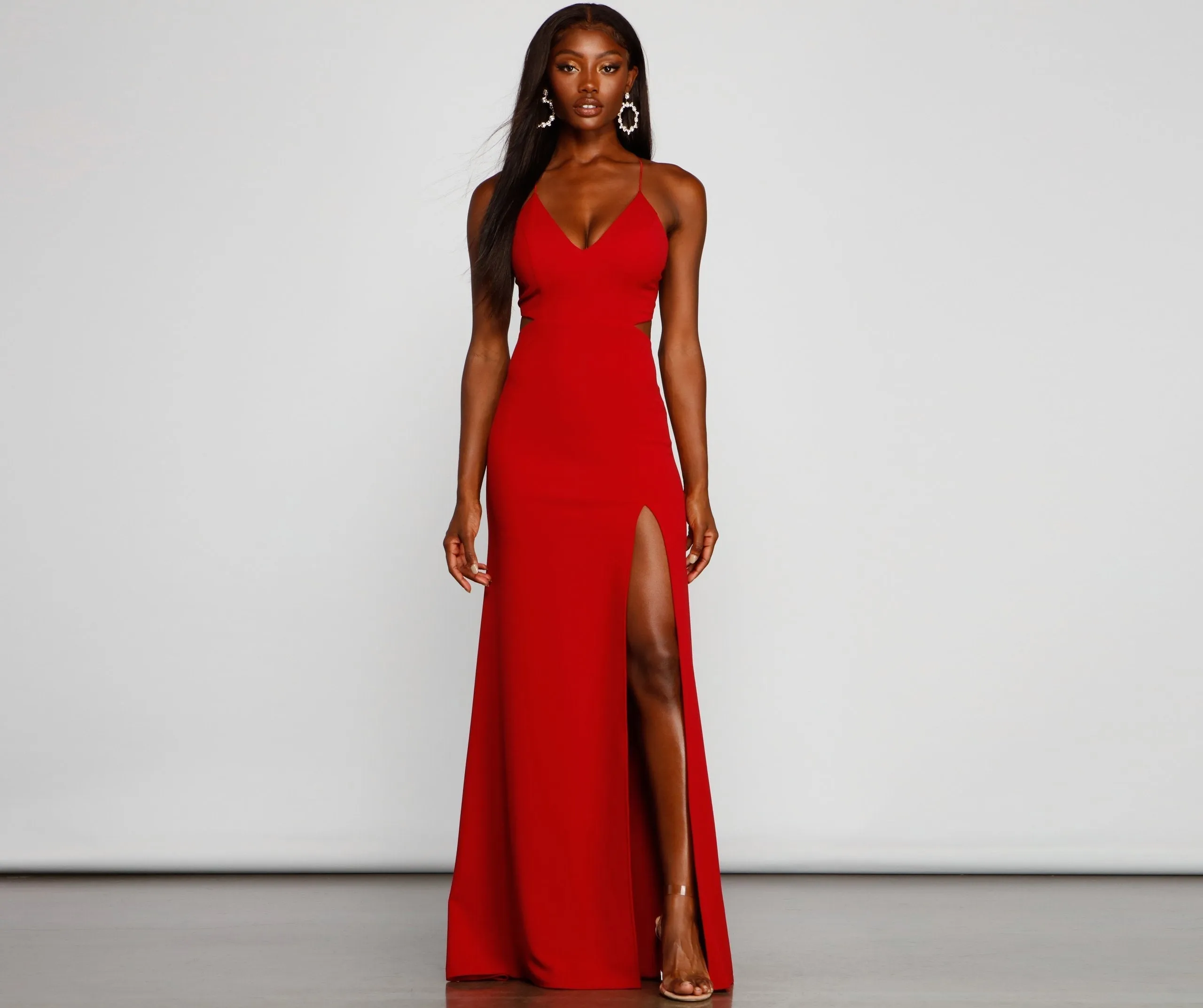 Jolie Formal High Charming Slit A-Line Dress