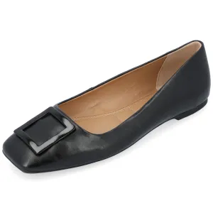 Journee Womens Zimia Tru Comfort Foam Ballet Slip On Square Toe Dress Flats