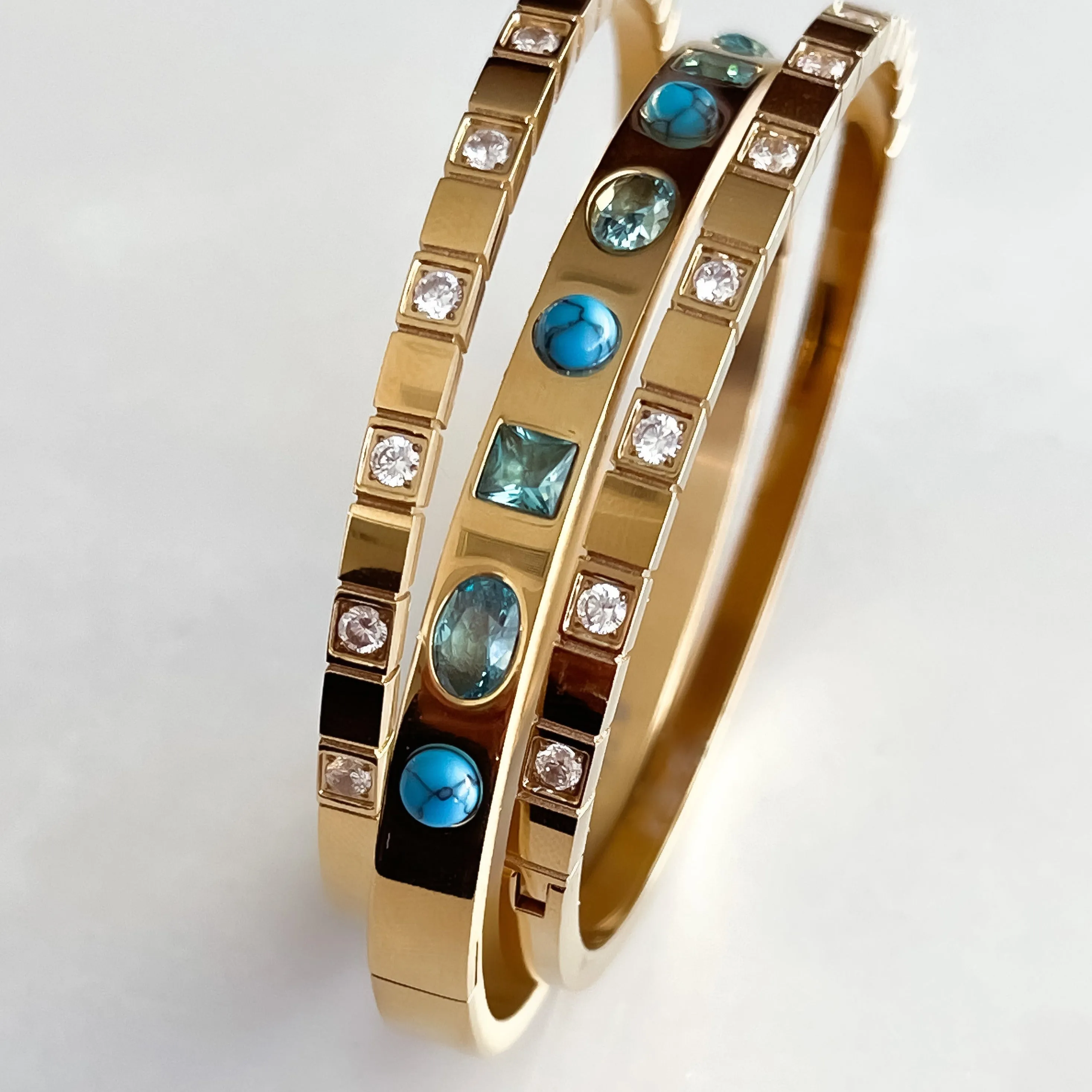 Kaleidoscope Square Bangle Cuff