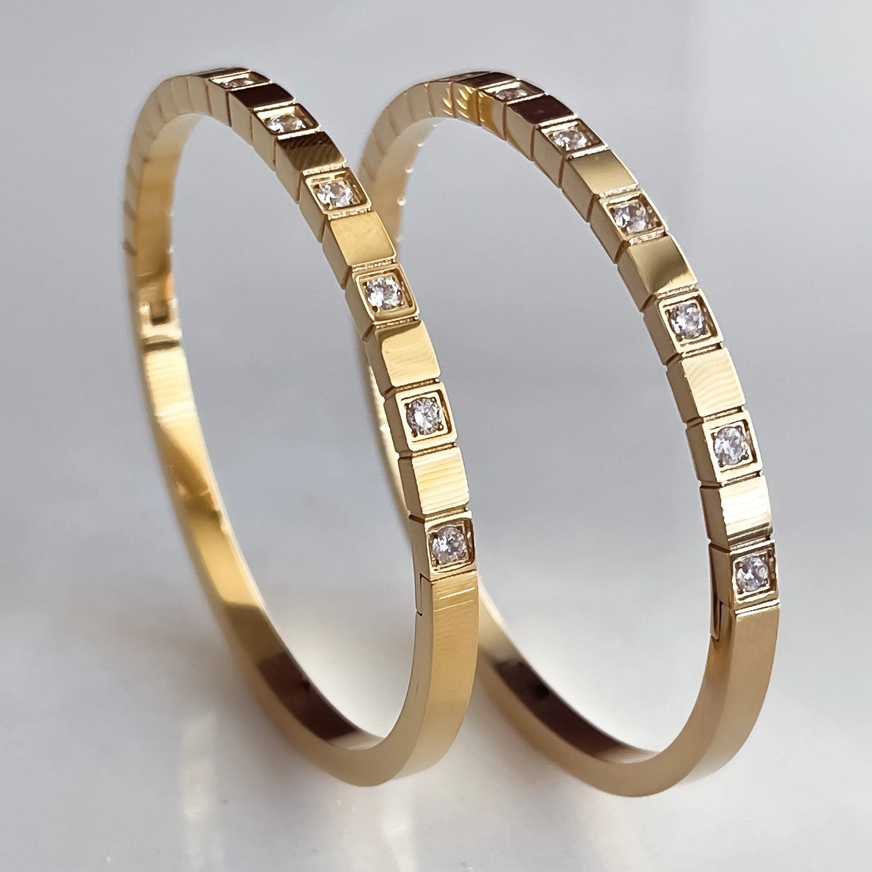 Kaleidoscope Square Bangle Cuff