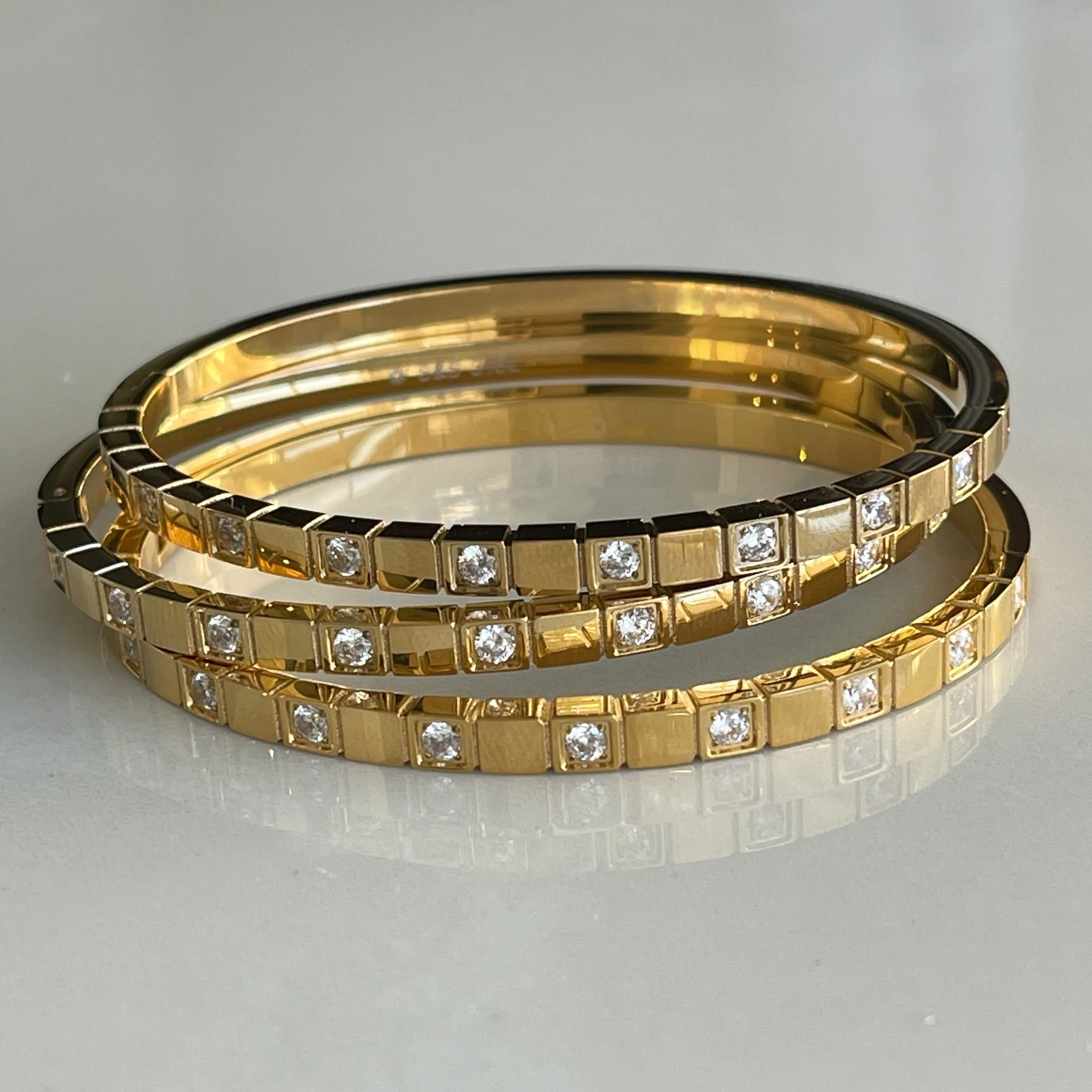 Kaleidoscope Square Bangle Cuff