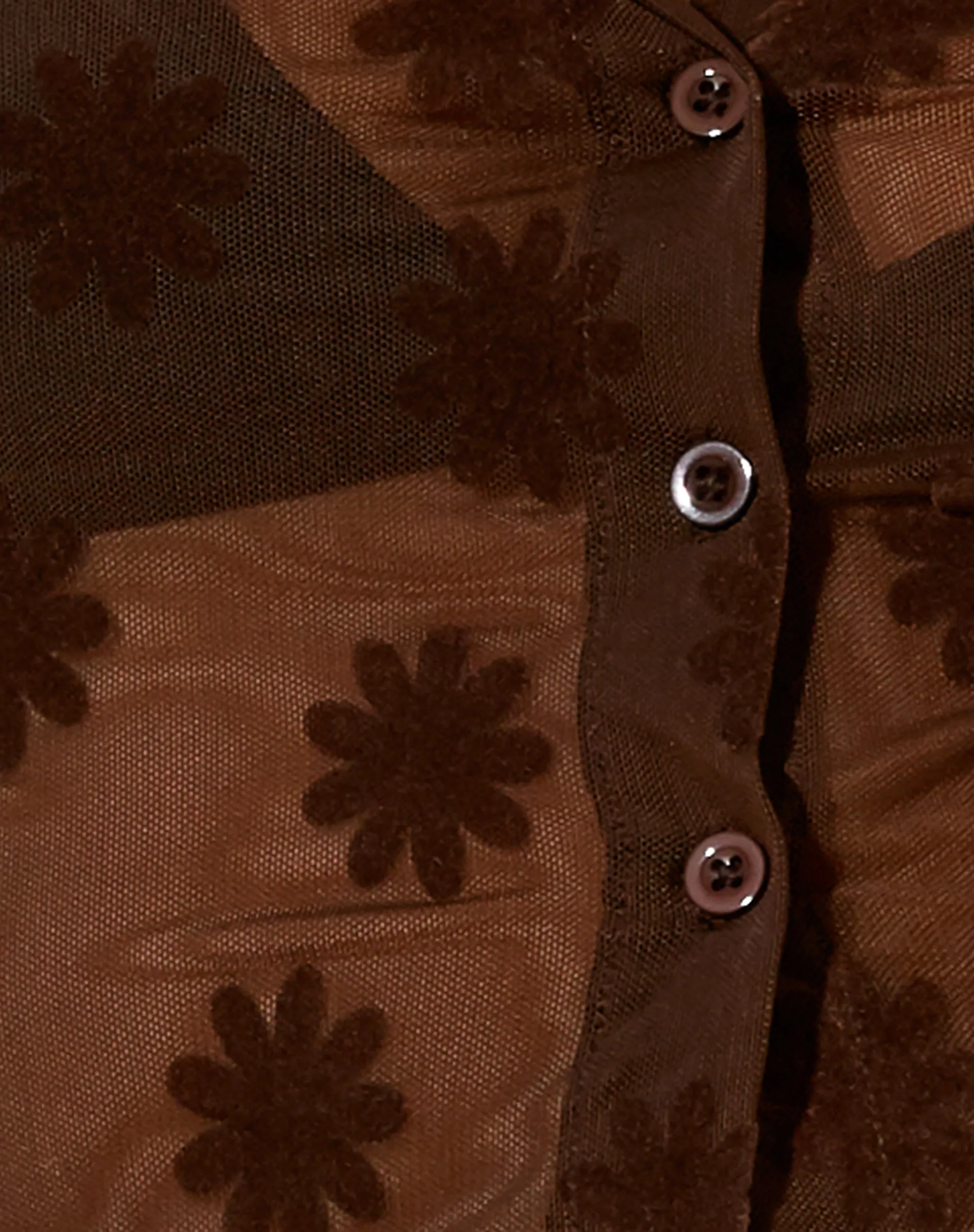 Kella Shirt in Brown Flock Daisy