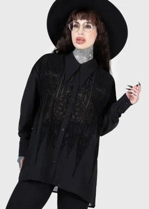 Killstar Gates Of Hell Shirt Blouse Black