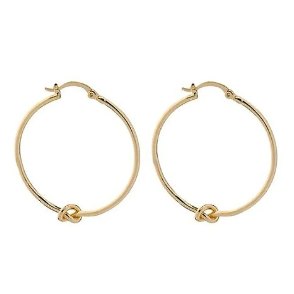 Knot Hoop Earrings by Hollywood Sensation®