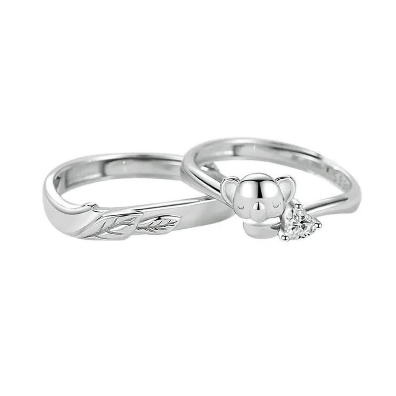 Koala Bear & Tree Matching Rings