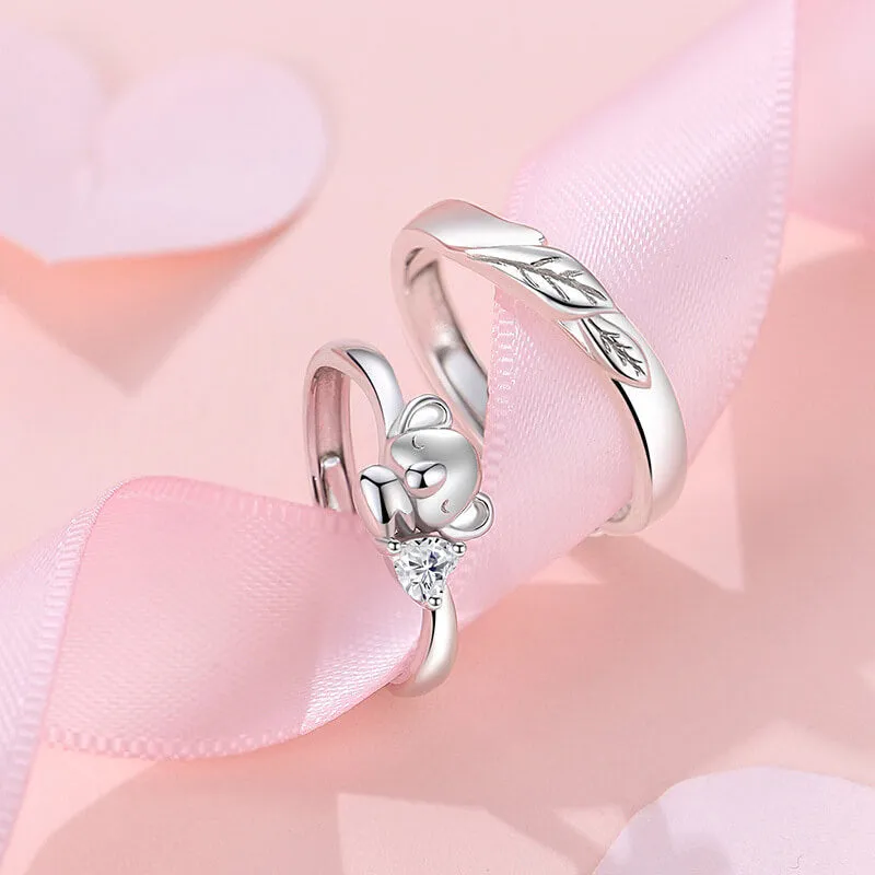 Koala Bear & Tree Matching Rings
