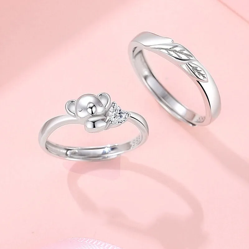 Koala Bear & Tree Matching Rings