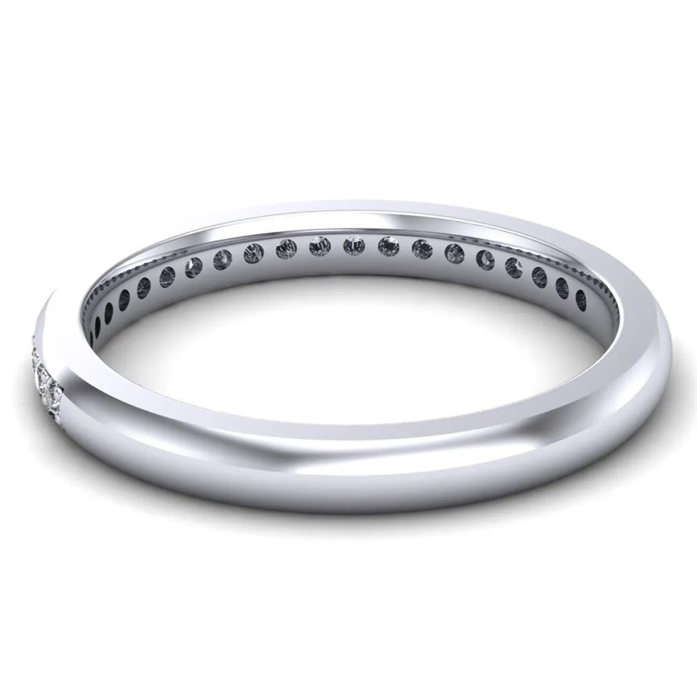 Ladies Celtic Wedding Band AYLIN-1S-BAND-PLATINUM