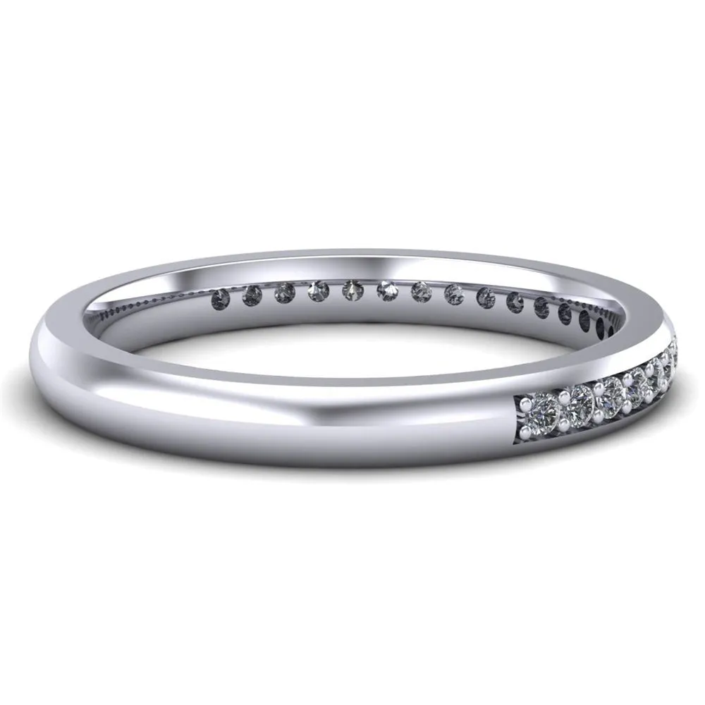 Ladies Celtic Wedding Band AYLIN-1S-BAND-PLATINUM