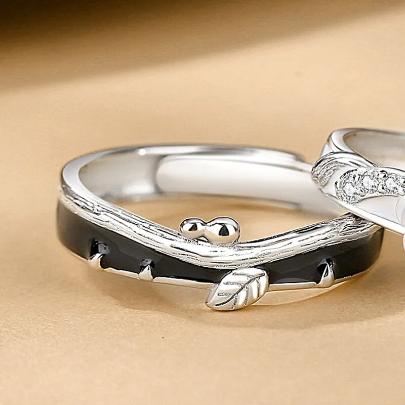 Leaf & Flower Matching Rings