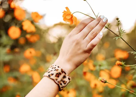 Leopard Leather Cuff- FINAL SALE