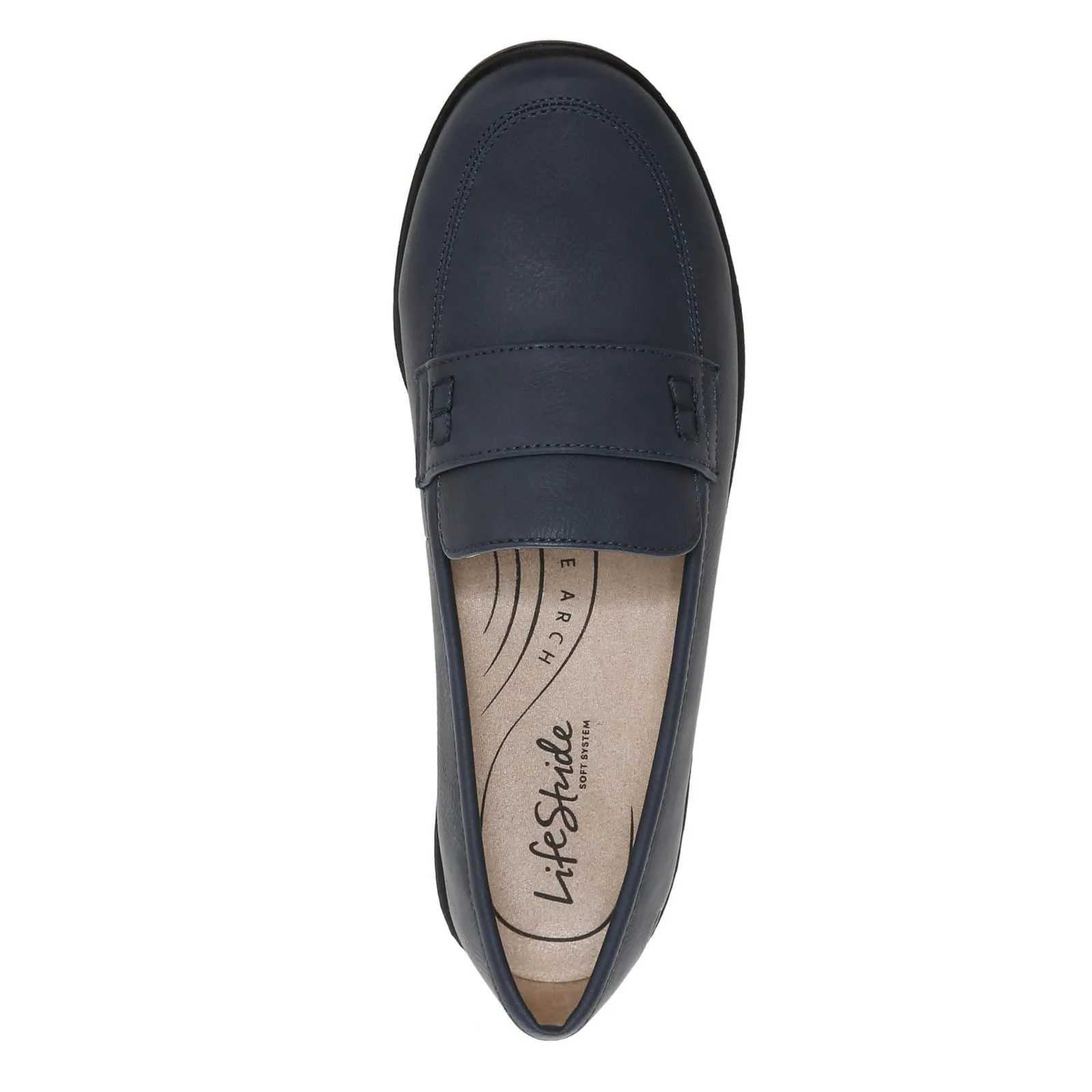 LifeStride Womens Nico Loafer Lux Navy 9.5 M
