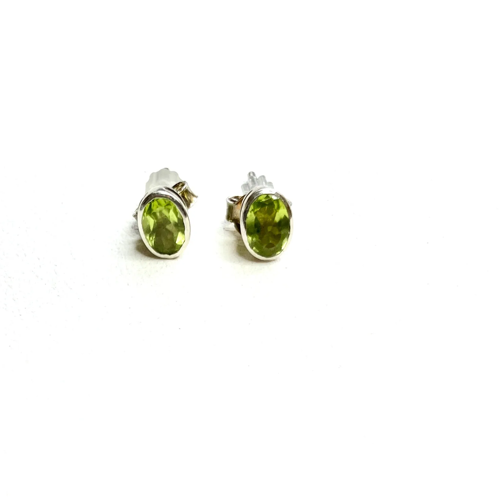 Light Energy Peridot Post Earrings
