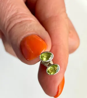 Light Energy Peridot Post Earrings