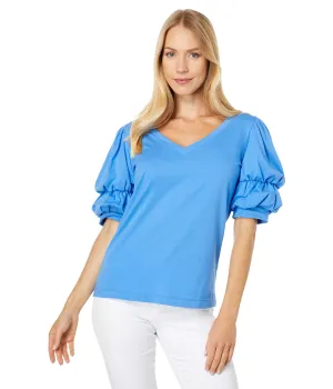 Lilly Pulitzer Dicola Top Boca Blue XS