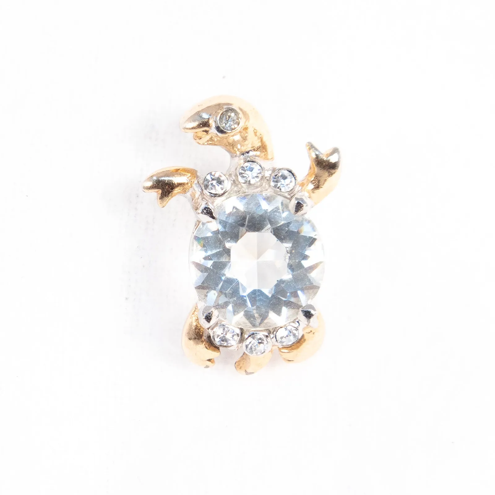 Lizard and Turtle Rhinestone Brooches