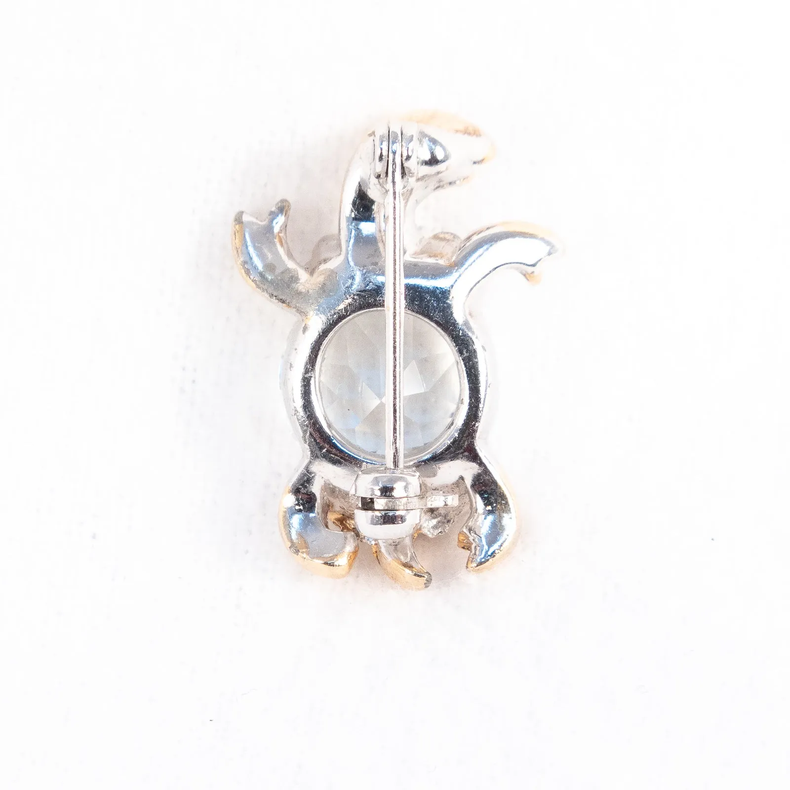Lizard and Turtle Rhinestone Brooches