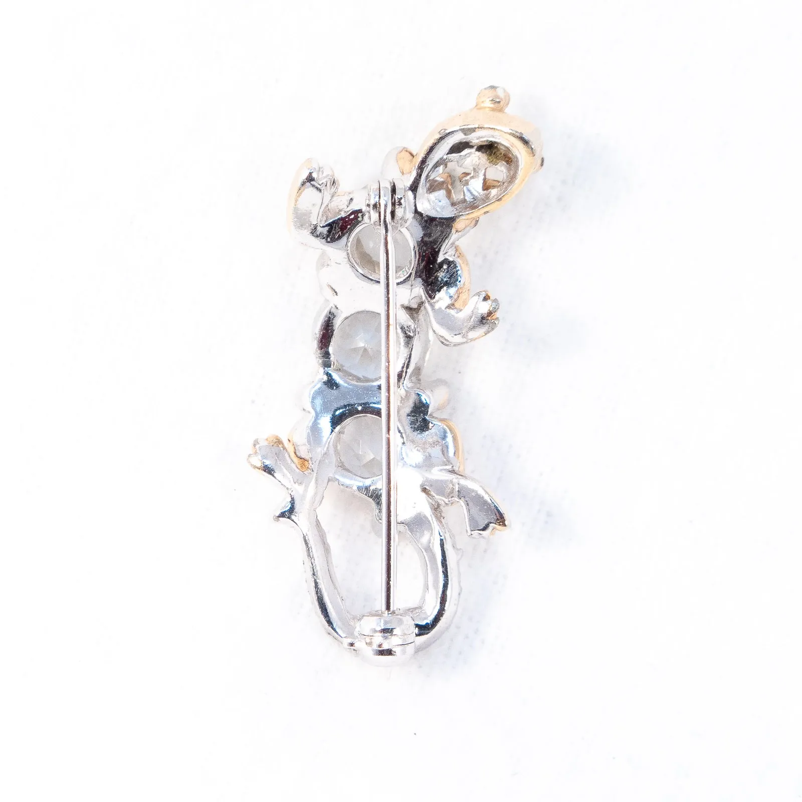 Lizard and Turtle Rhinestone Brooches