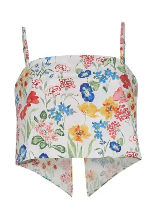 Lizzie Top (Floral Garden Ivory)