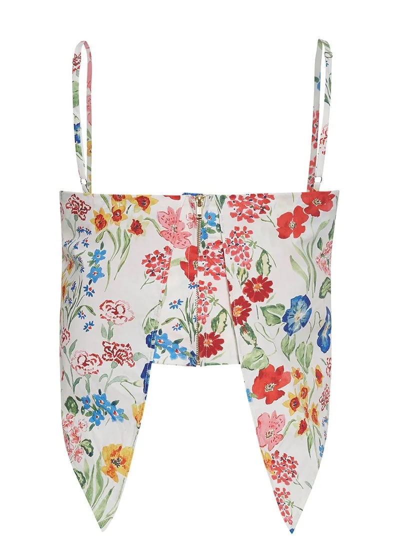 Lizzie Top (Floral Garden Ivory)
