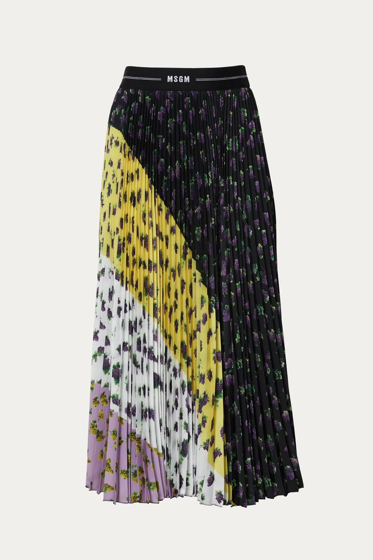 LOGO WASITBAND PLEATED SKIRT