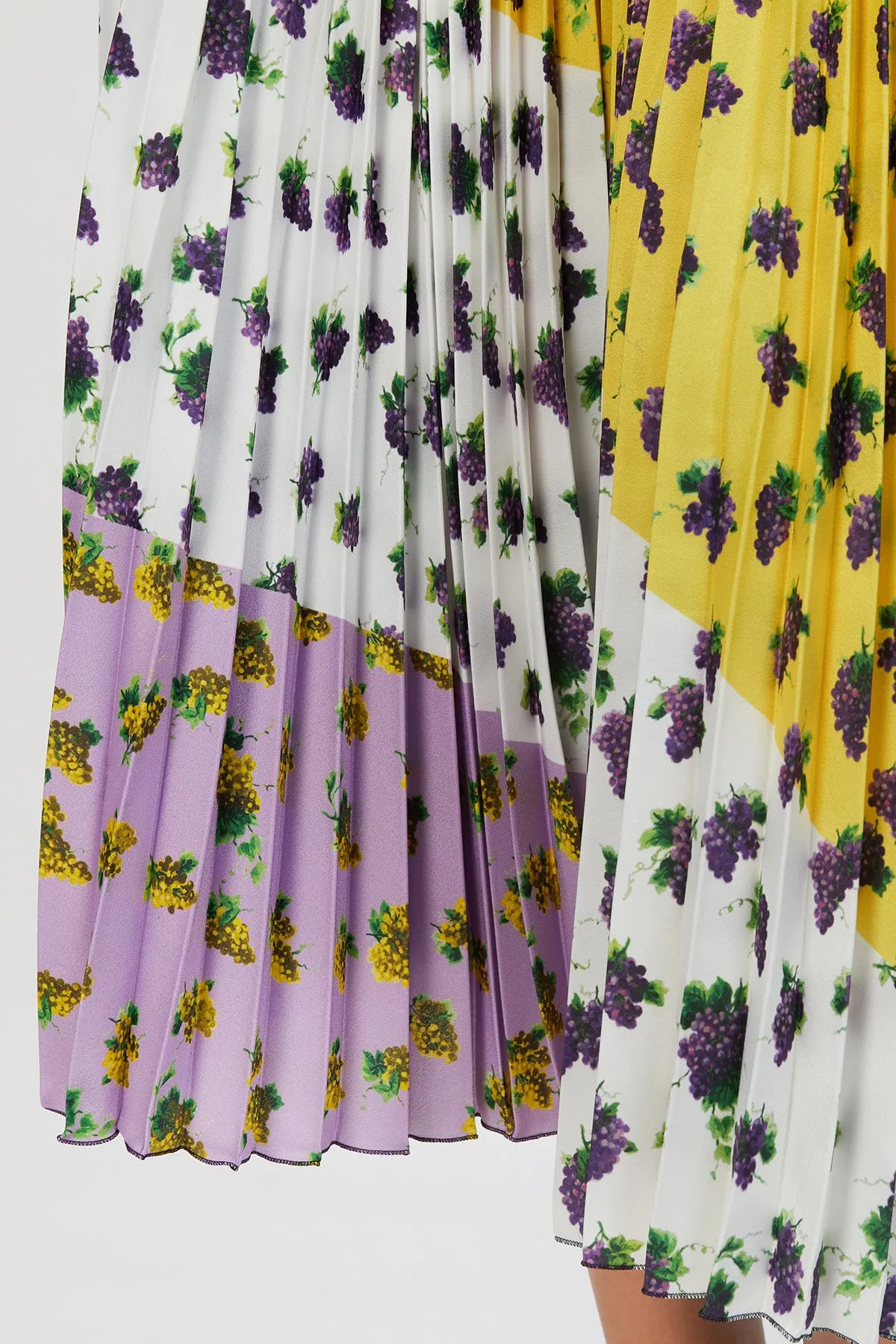LOGO WASITBAND PLEATED SKIRT