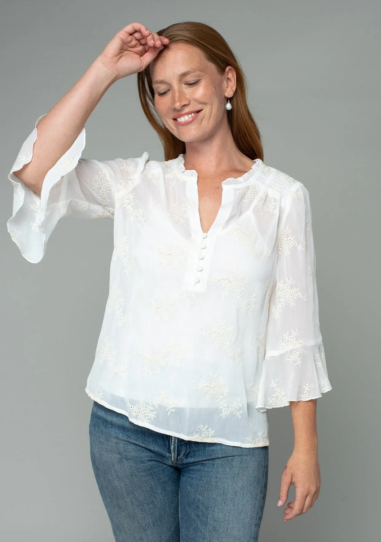 Lola Flutter Sleeve Top