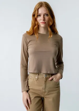 Long Sleeve Babe Tee (Silt)
