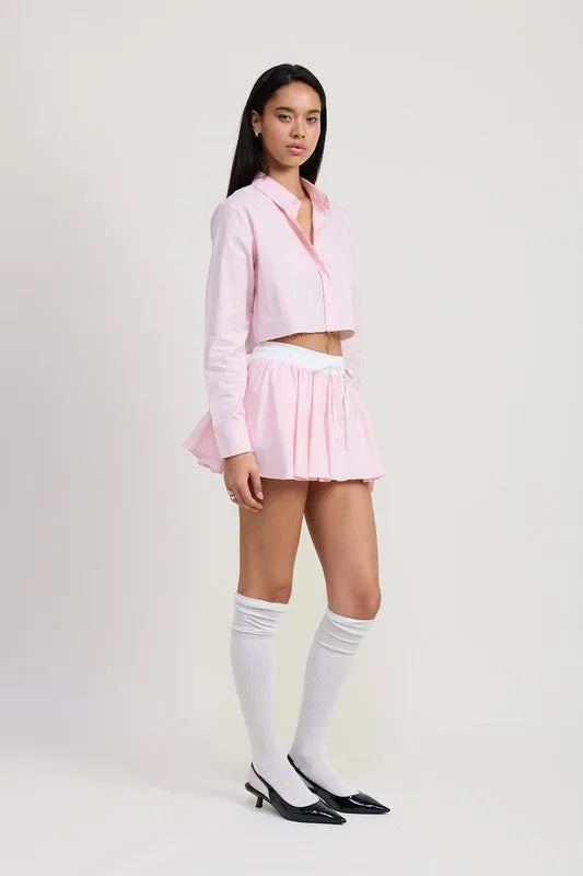 LONG SLEEVE COLLARED BUTTON UP SHIRT