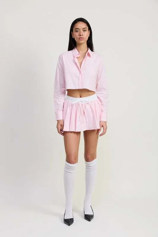 LONG SLEEVE COLLARED BUTTON UP SHIRT