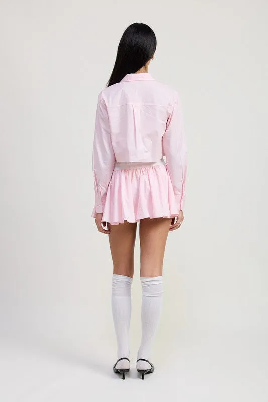 LONG SLEEVE COLLARED BUTTON UP SHIRT
