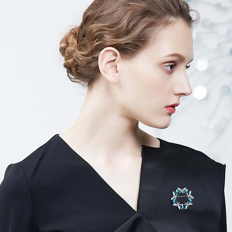 Luxury Blue Purple Butterfly Brooches