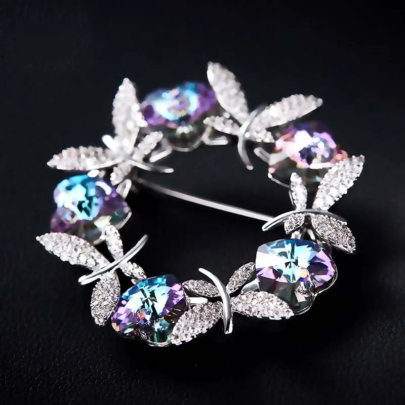 Luxury Blue Purple Butterfly Brooches