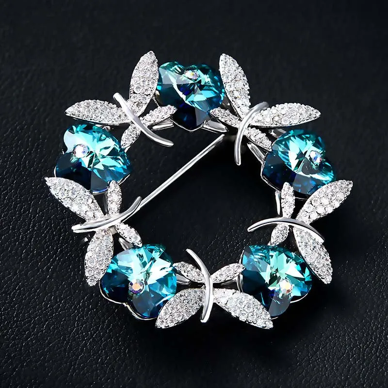 Luxury Blue Purple Butterfly Brooches