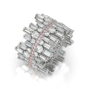 Luxury Silver Zircon Gemstone Ring for Women Engagement Jewelry