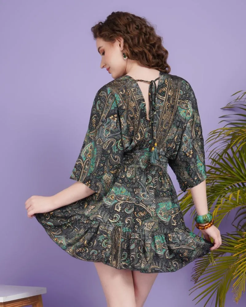 Lyra bloom kimono mini dress