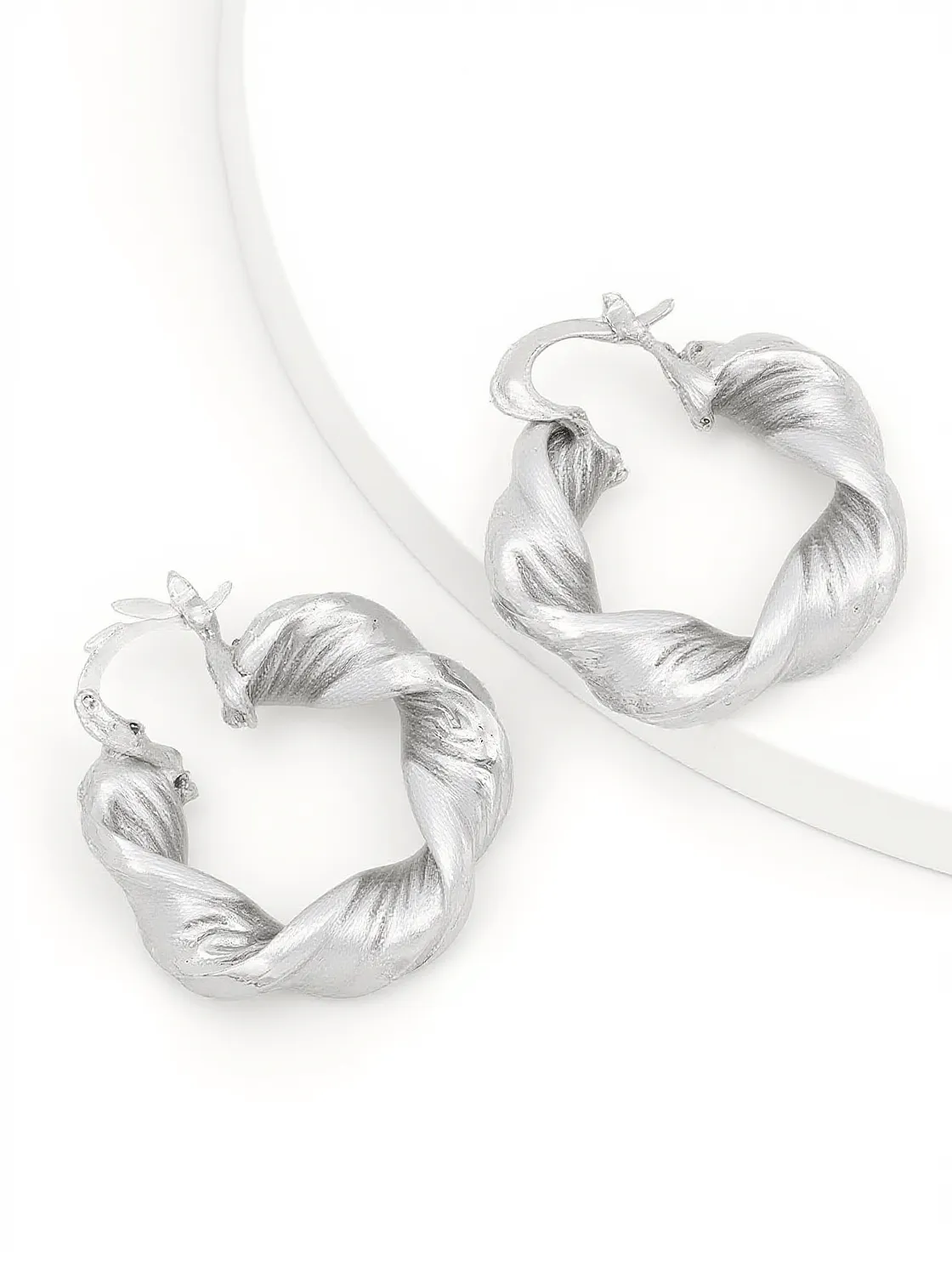 Maia Chunky Twist Hoop Earrings
