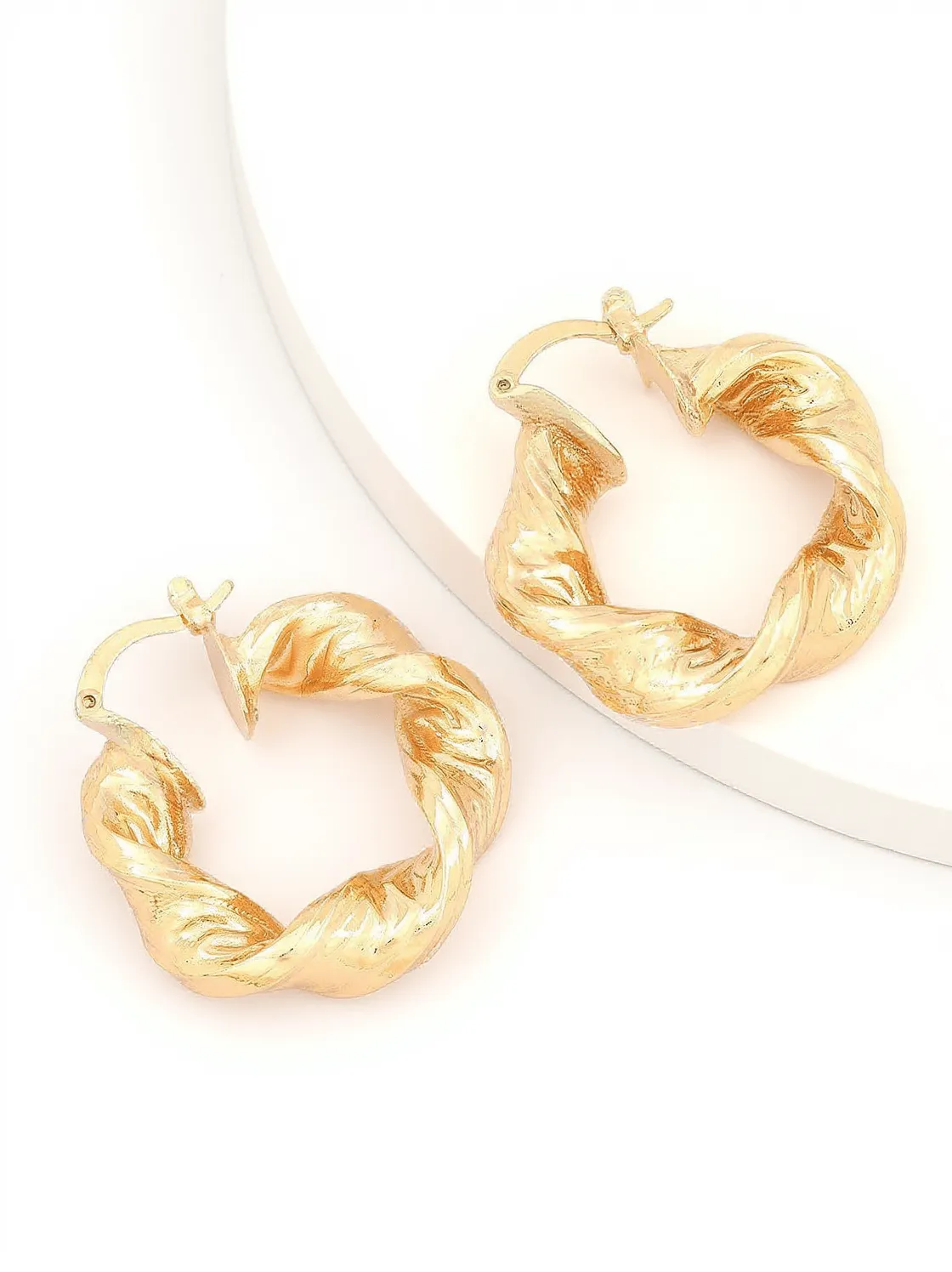 Maia Chunky Twist Hoop Earrings