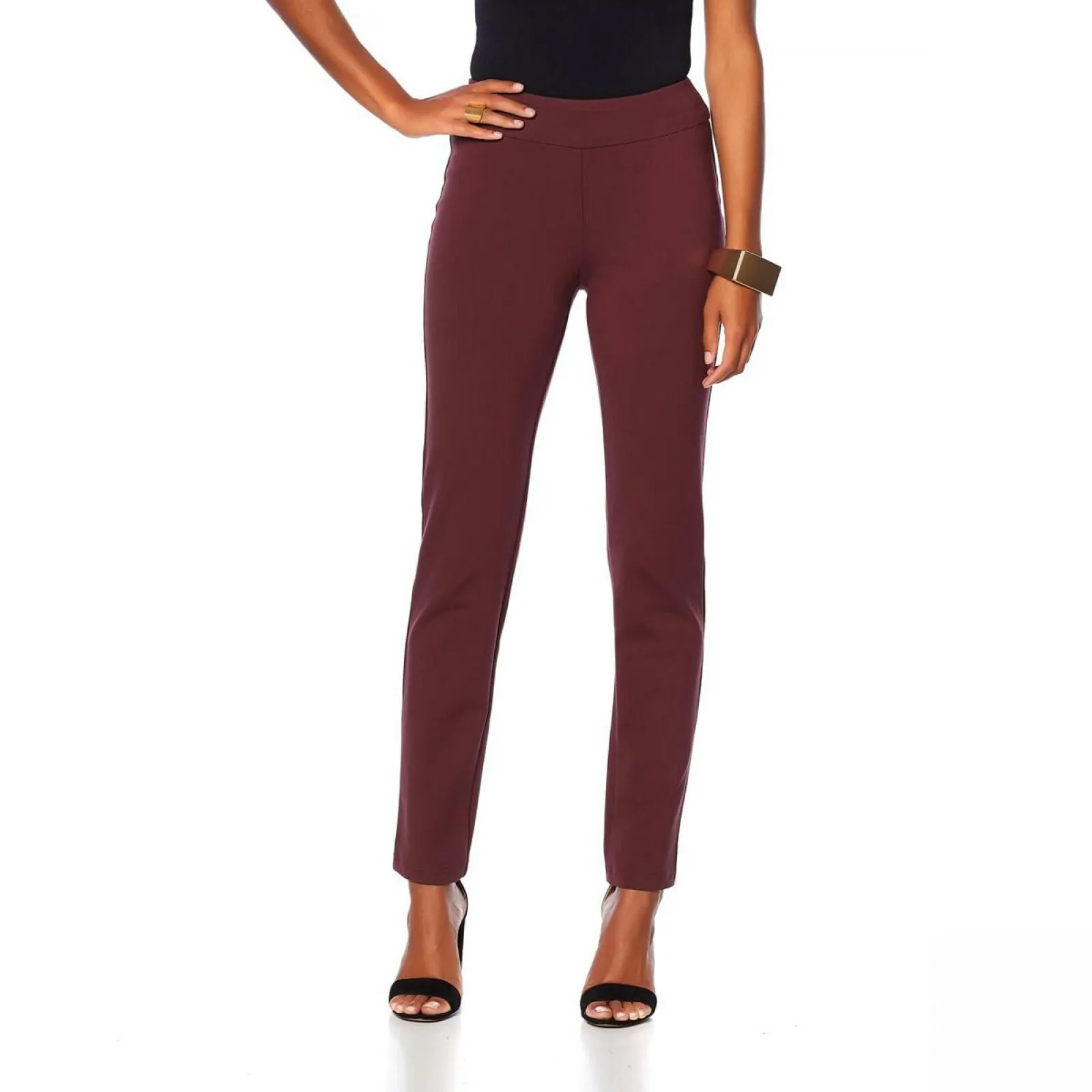 MarlaWynne Women's Premium Stretch Woven Trouser. 608904