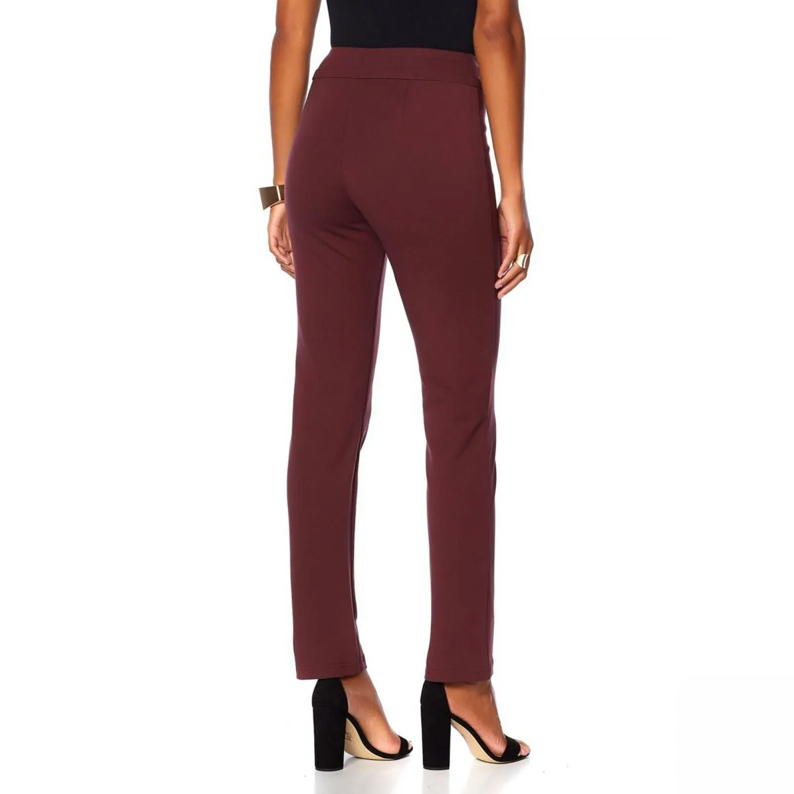 MarlaWynne Women's Premium Stretch Woven Trouser. 608904